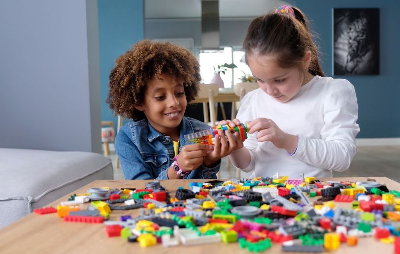 Engaging in LEGO-Building Contest - Rainy day indoor activities for kids