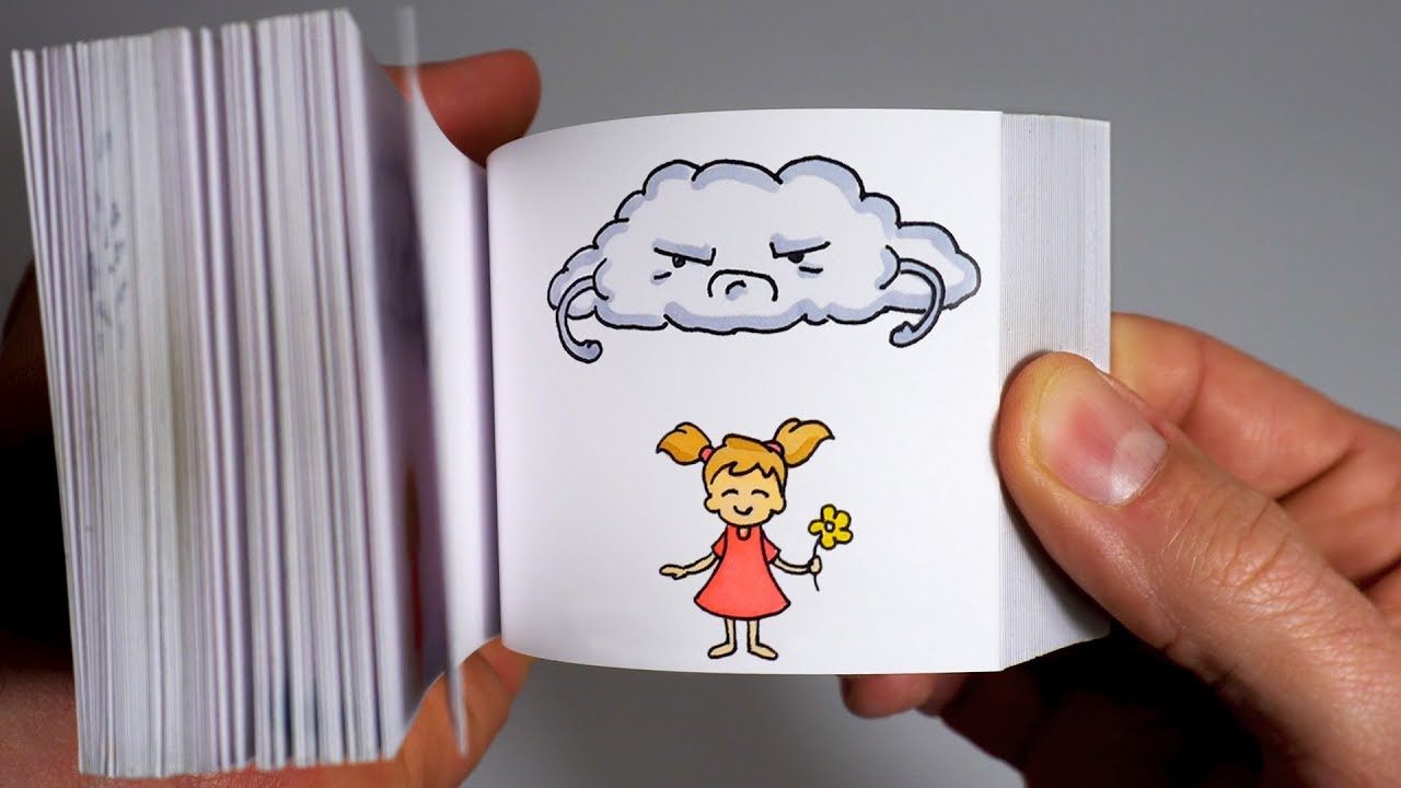 Creating a Flippy Book/Moving Story - Rainy day indoor activities for kids