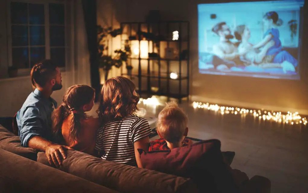 Setting up a Home Cinema - Rainy day indoor activities for kids